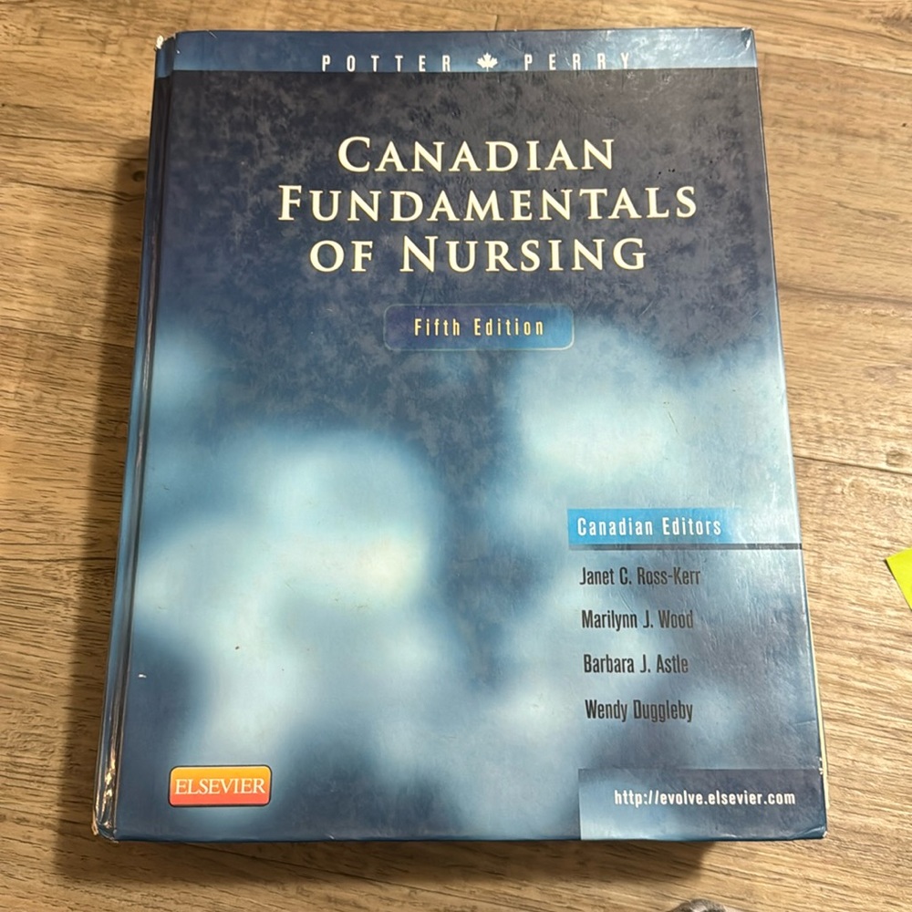 $150 Elsevier Potter Perry Canadian Fundamentals of Nursing 5th Edition
